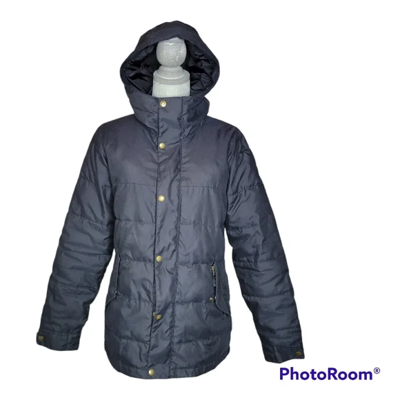 Burton Women's Quilted Black Puffer Parka Insulated Hooded Extra Small 0/2 - Picture 1 of 9